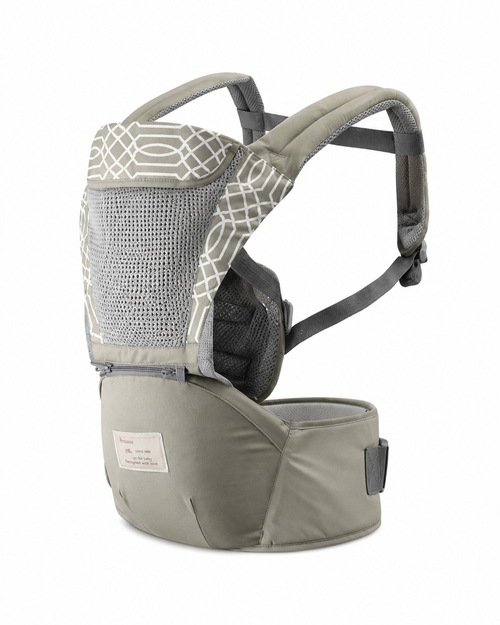 Baby Carrier with Integrated Hip Seat for Newborns & Toddlers