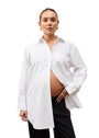 Oversized Cotton Maternity Shirt