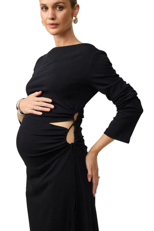 Maternity Off Shoulder Maxi Dress