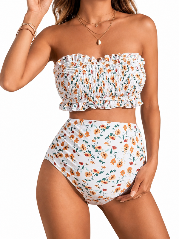 Floral Maternity Bikini Set