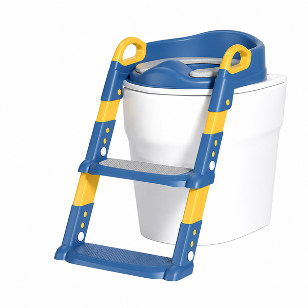 Toddler Potty Training Seat with Adjustable Step Ladder