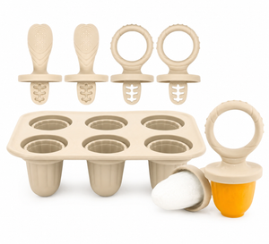 Baby Food Freezer Tray and Silicone Feeder Set